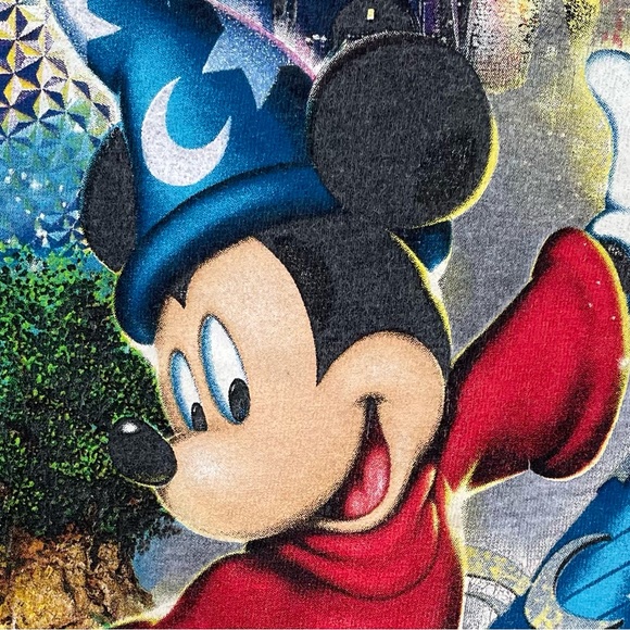 Walt Disney World Long Sleeve Graphic Tee Mickey Grey Crew Neck Shirt Parks S - Picture 10 of 12